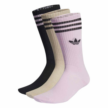 Adidas - Solid Crew 3 Pack Socks Black/Wonbei/Orcfus.