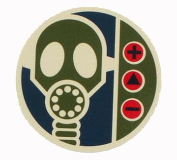 Alien Workshop Gas Mask 2.5" Sticker.