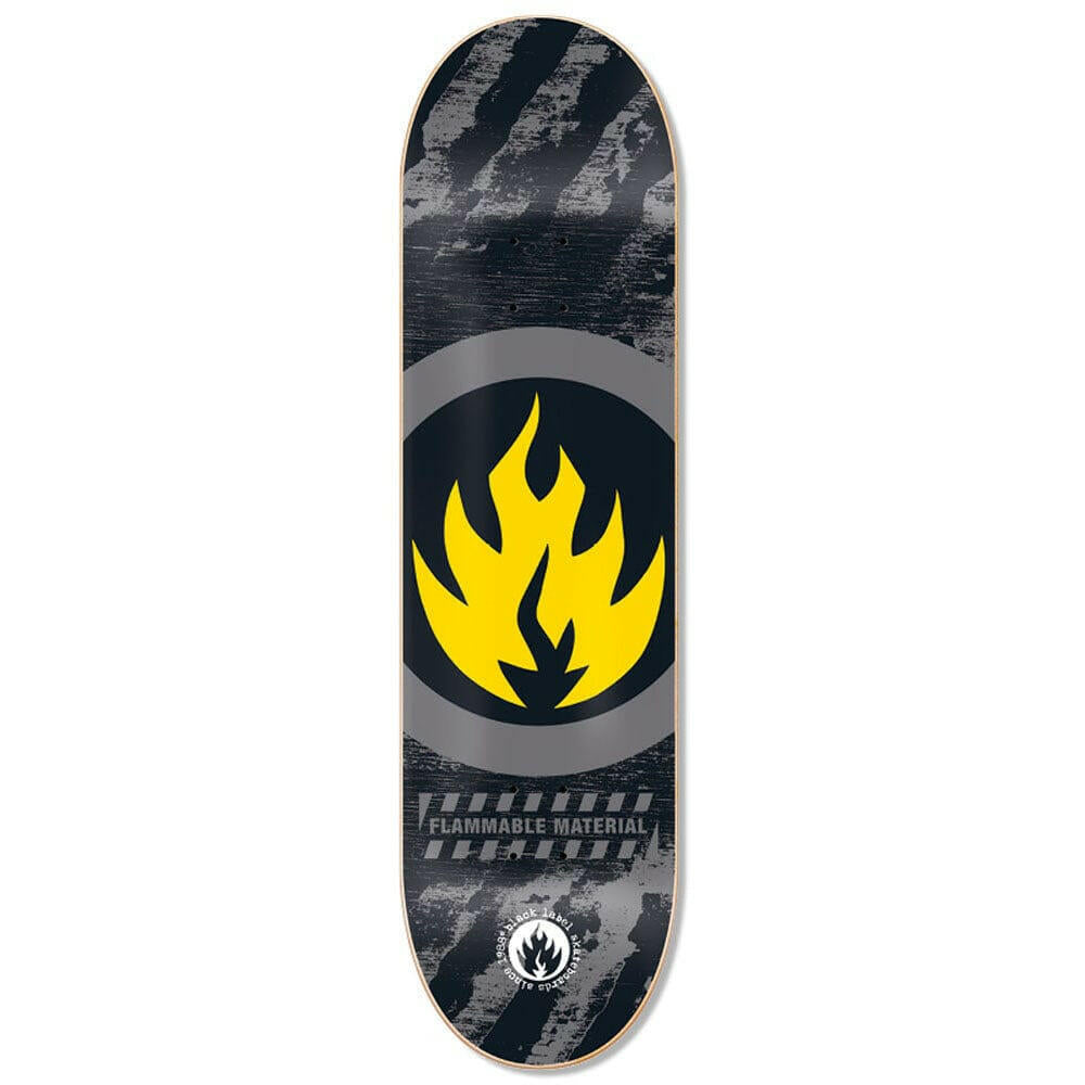 Black Label - Circle Flame 8.38 Skateboard Deck.