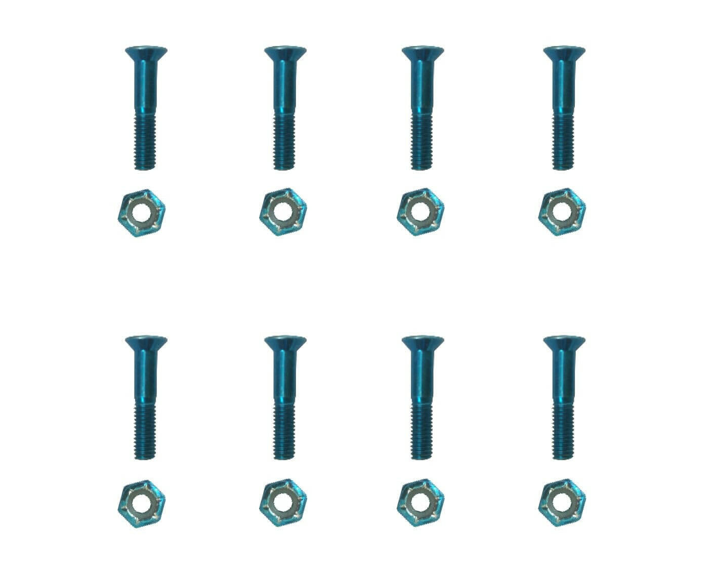 Sunday - 1" Anodized Allen Bolts Blue.