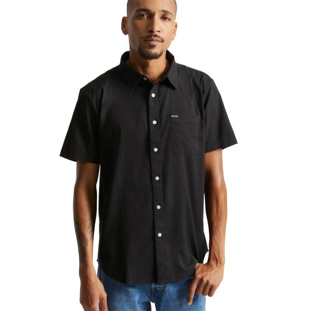 Brixton - Charter Oxford Shirt Black.