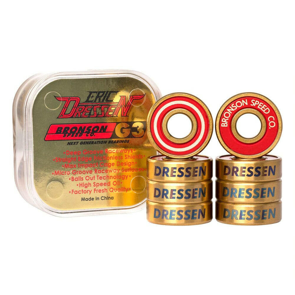 Bronson - Eric Dressen Pro G3 Skateboard Bearings.