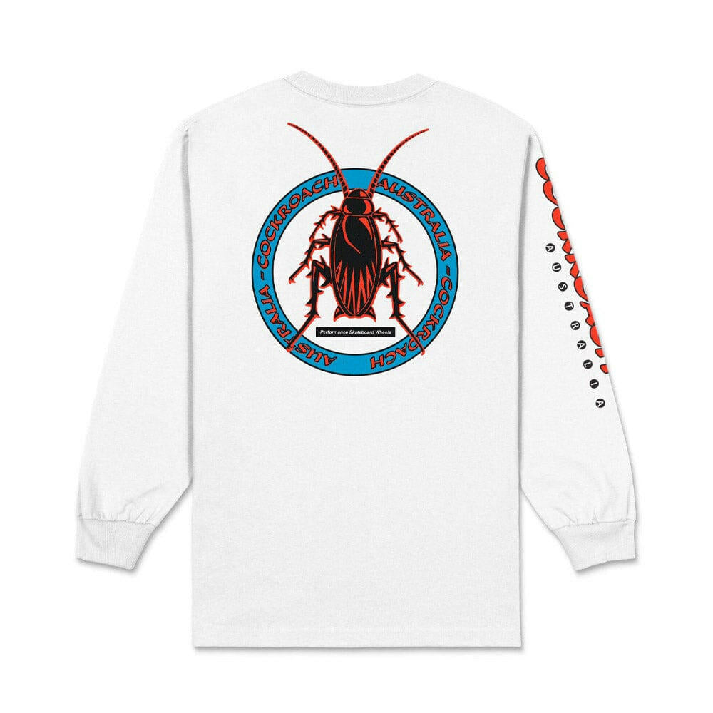 Cockroach - Woden Mens Longsleeve Tee White.