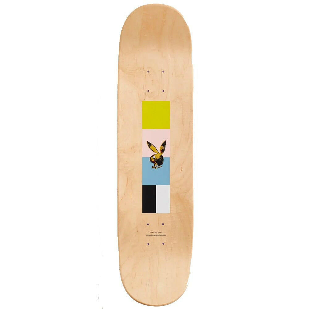 Color Bars - Playboy Andy Warhol Red 8.25 Skateboard Deck.
