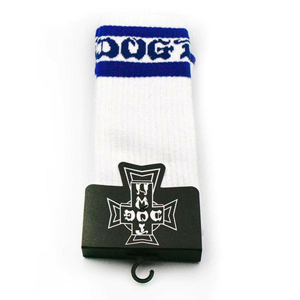 Dogtown - Striped Mens Tube Socks White/Blue.