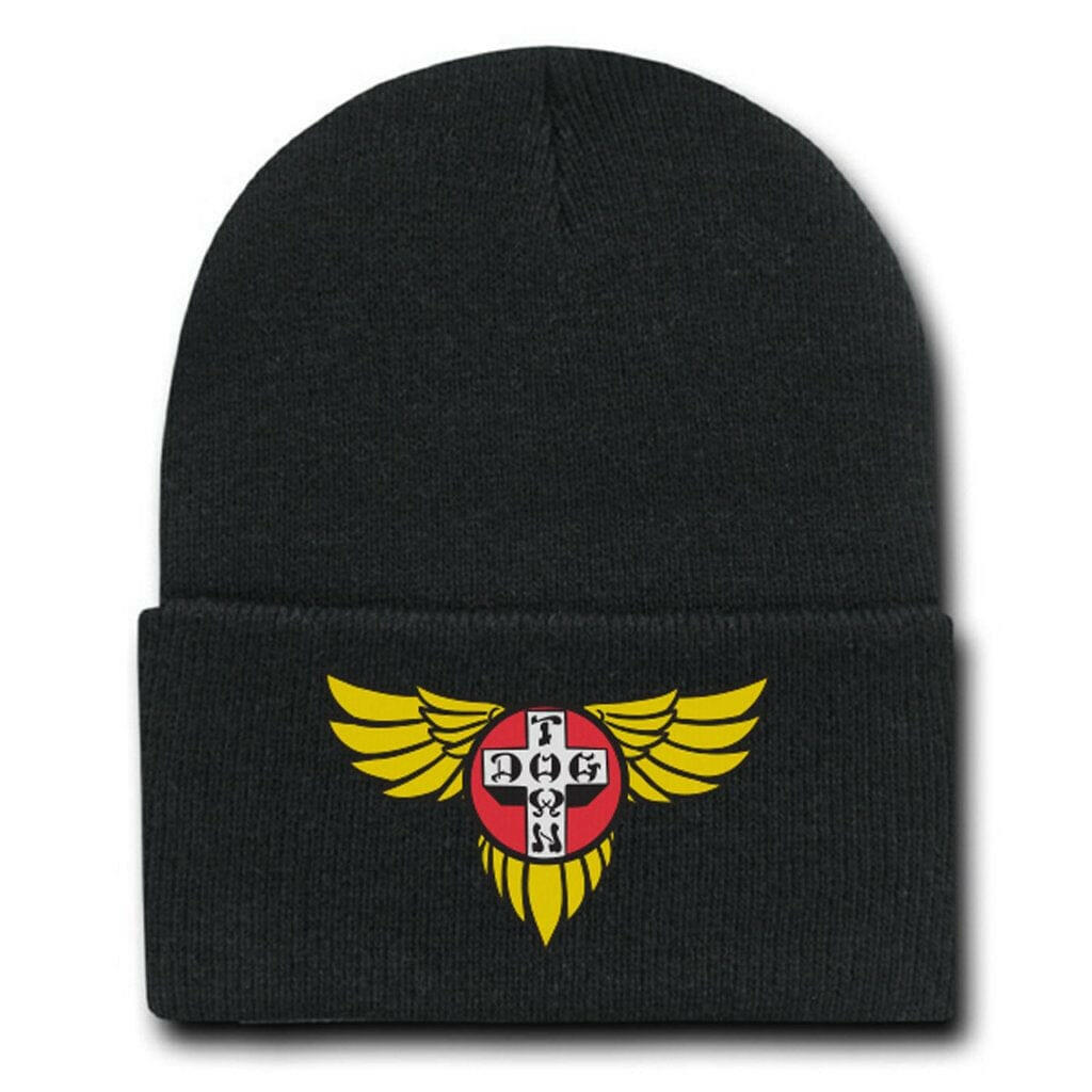 Dogtown - Embroidered Wings Beanie Black.