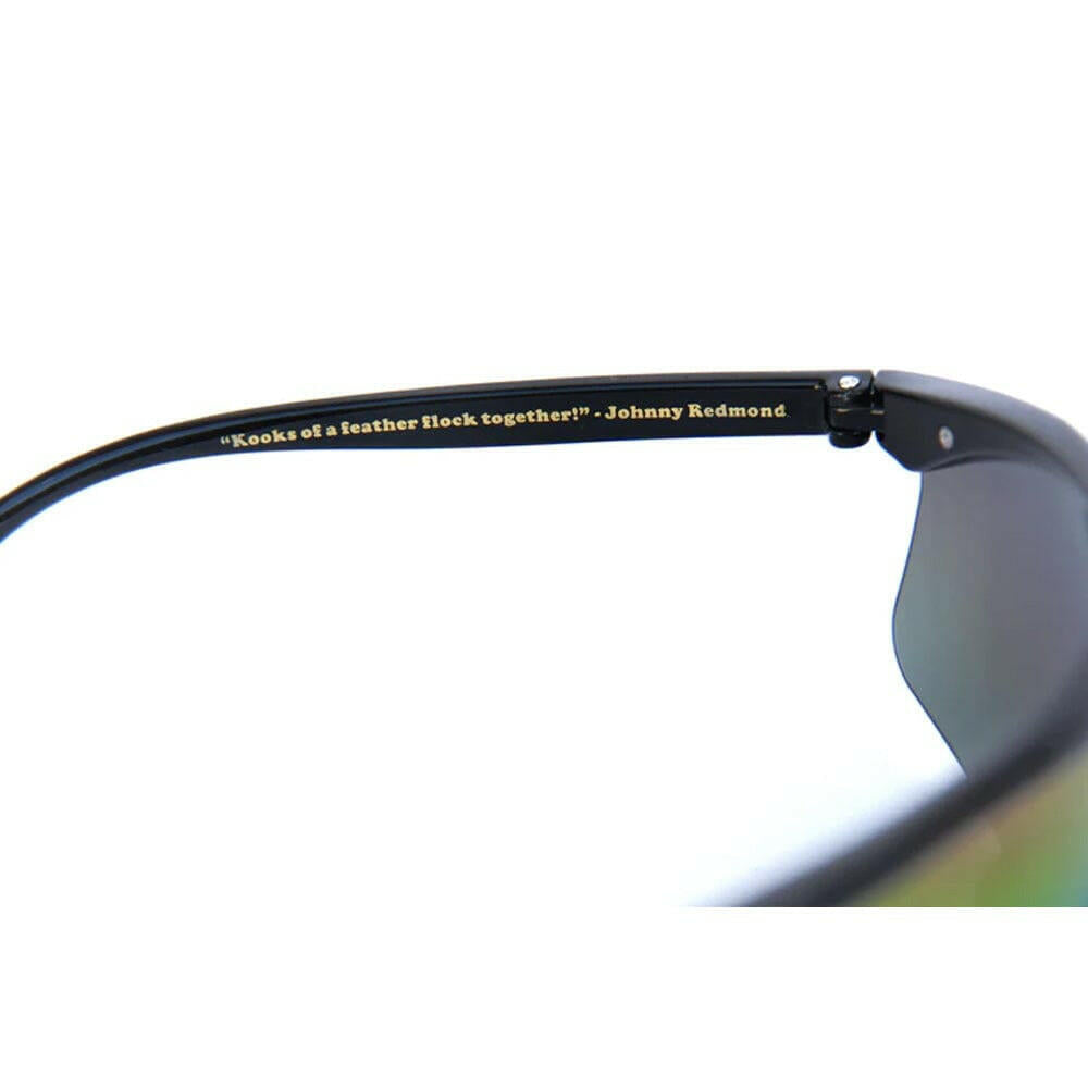Happy Hour - Fire Birds Sunglasses Gloss Black/Polarized Rainbow Mirror Lens.