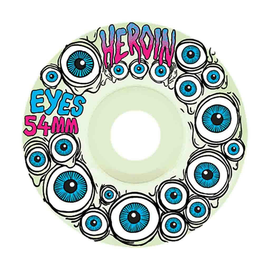 Heroin - Eyes Glow Blue 54M 101A Skateboard Wheels.