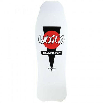 Hosoi - Hosoi Hammerhead Double Kick White 10.25 Reissue Skateboard Deck.