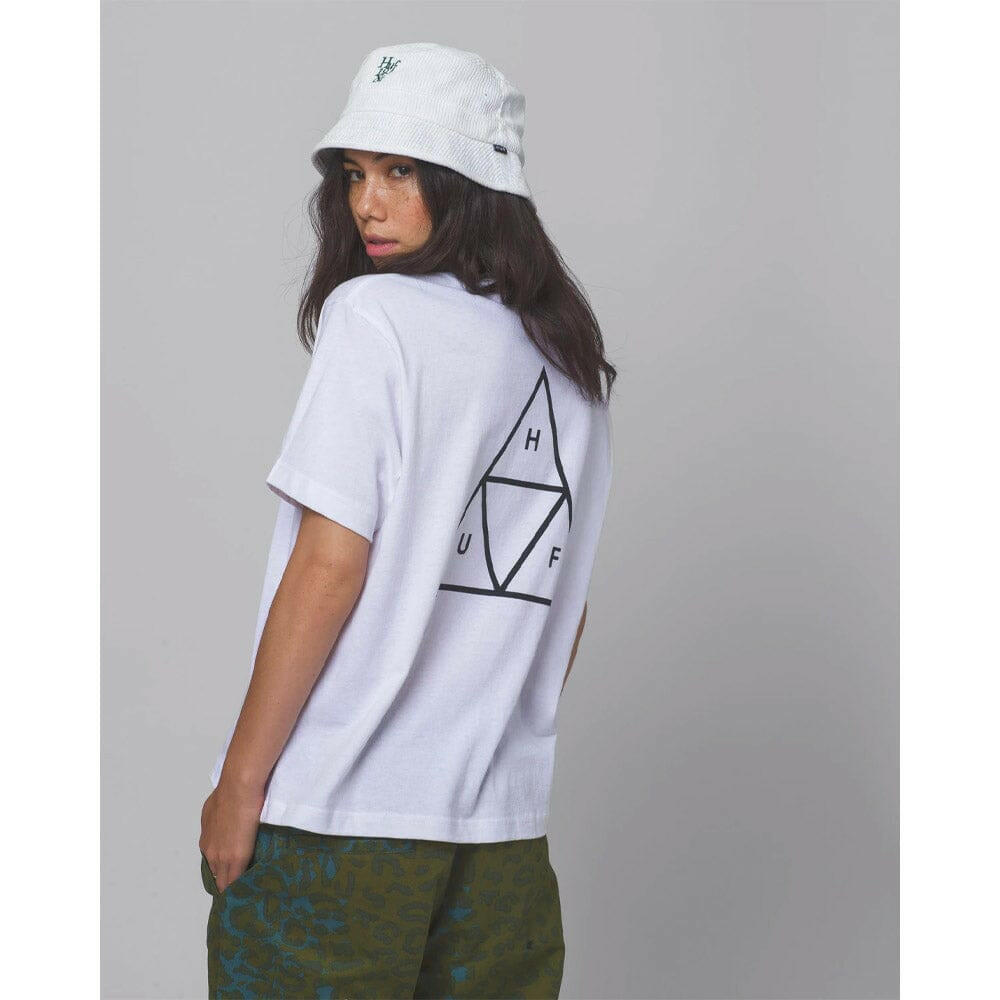 Huf - Triple Triangle Womens Relax Tee White.