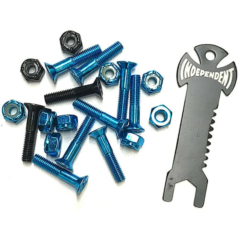 Independent - 1 Phillips Bolts Blue/Black with Tool.