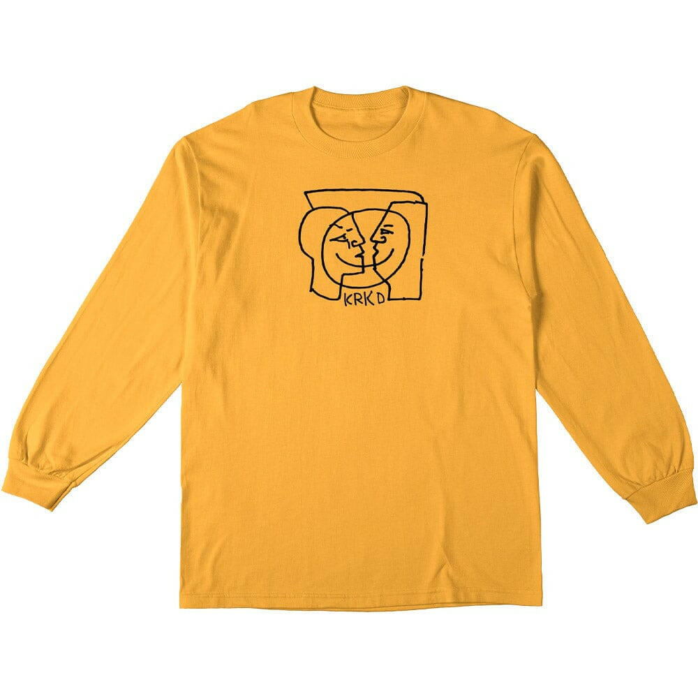 Krooked - Moonsmile L/S Tee Gold/Black.