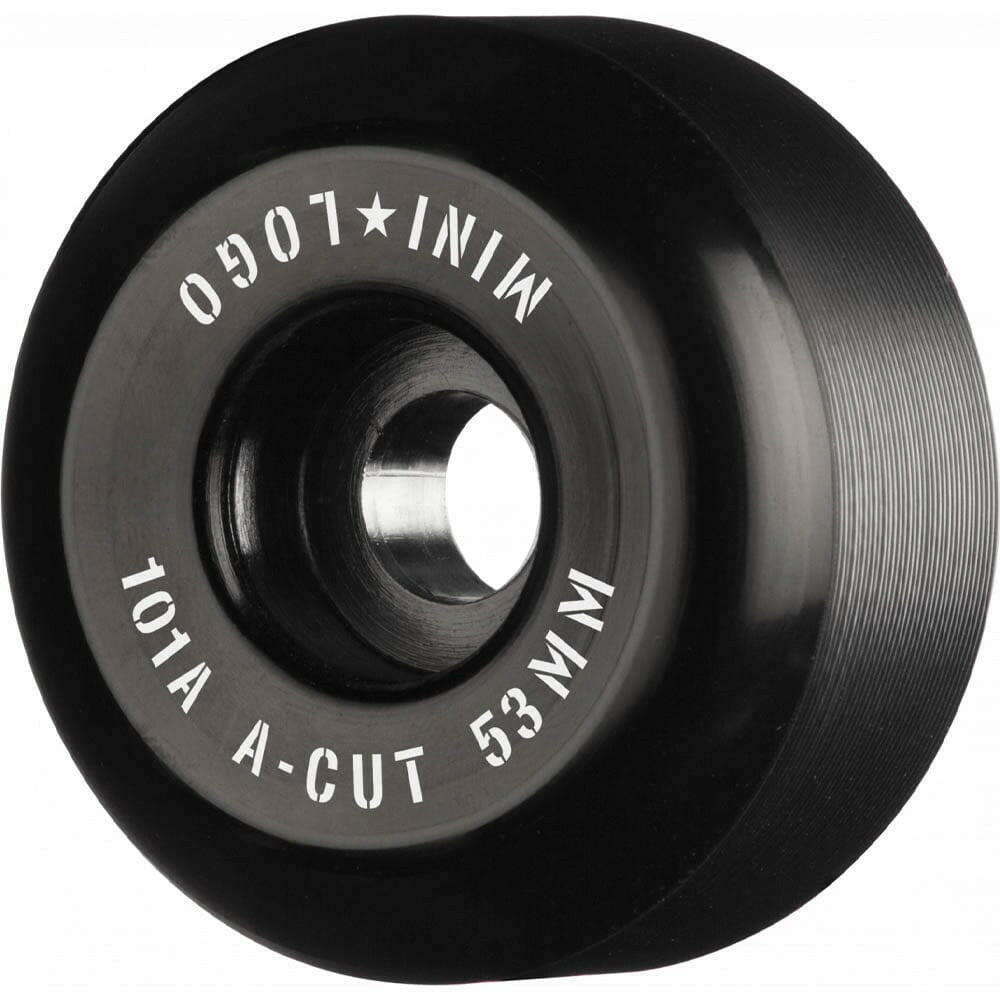Mini Logo - A Cut Black 53MM 101A Skateboard Wheels.