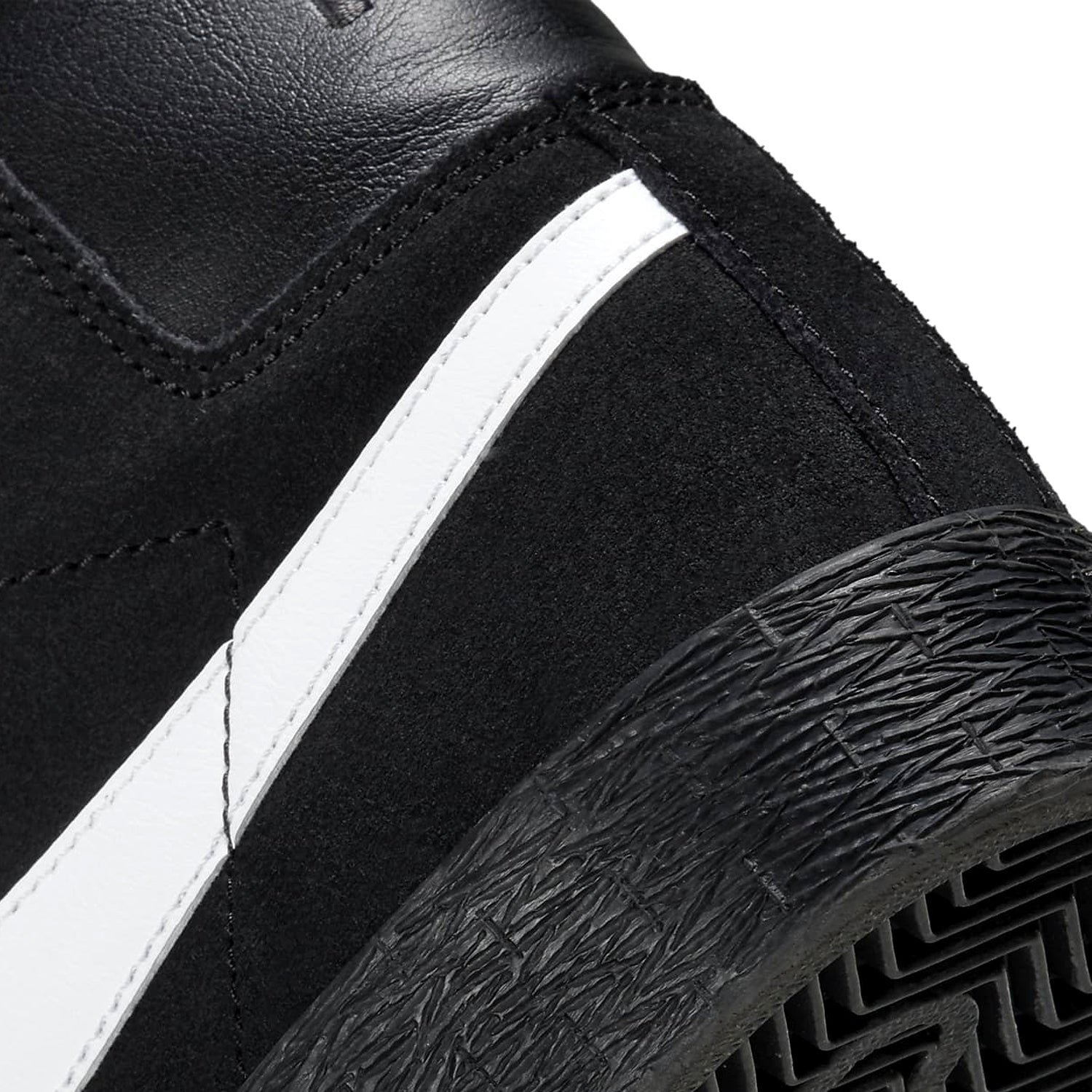 Nike SB - Blazer Mid Mens Shoes Black/White-Black-Black
