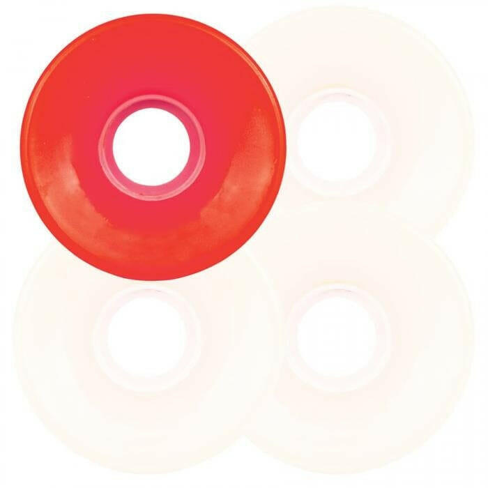 OJ - Super Juice White N Red 60MM 78A Skateboard Wheels.