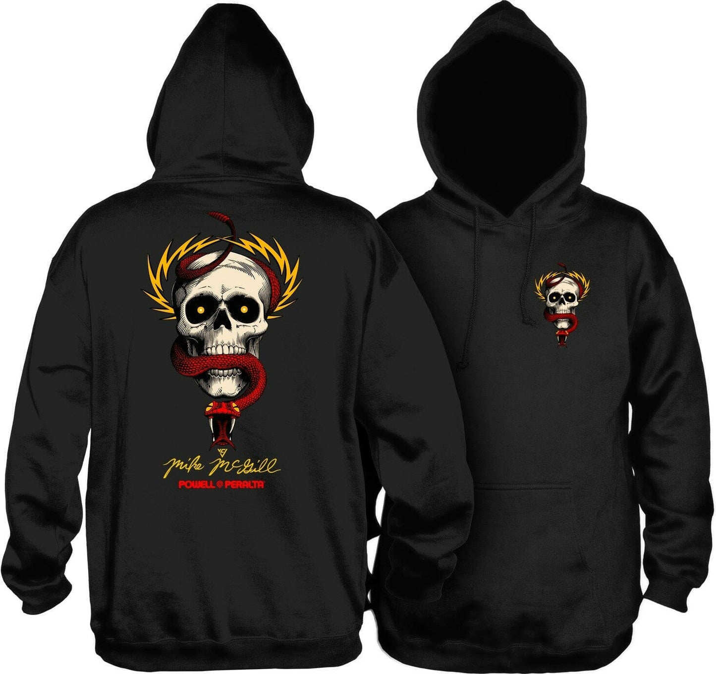 Powell Peralta - McGill Skull & Snake Mens Hoodie Black.
