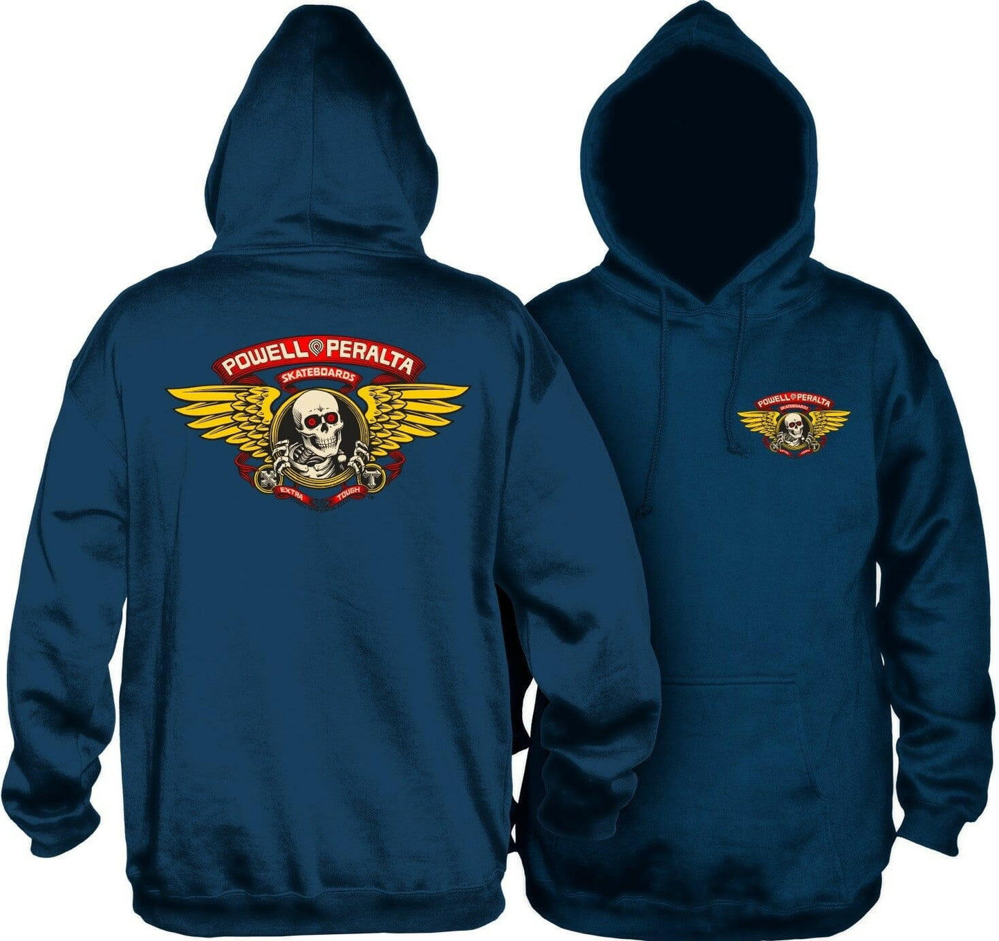 Powell Peralta - Winged Ripper Mens Hoodie Navy.