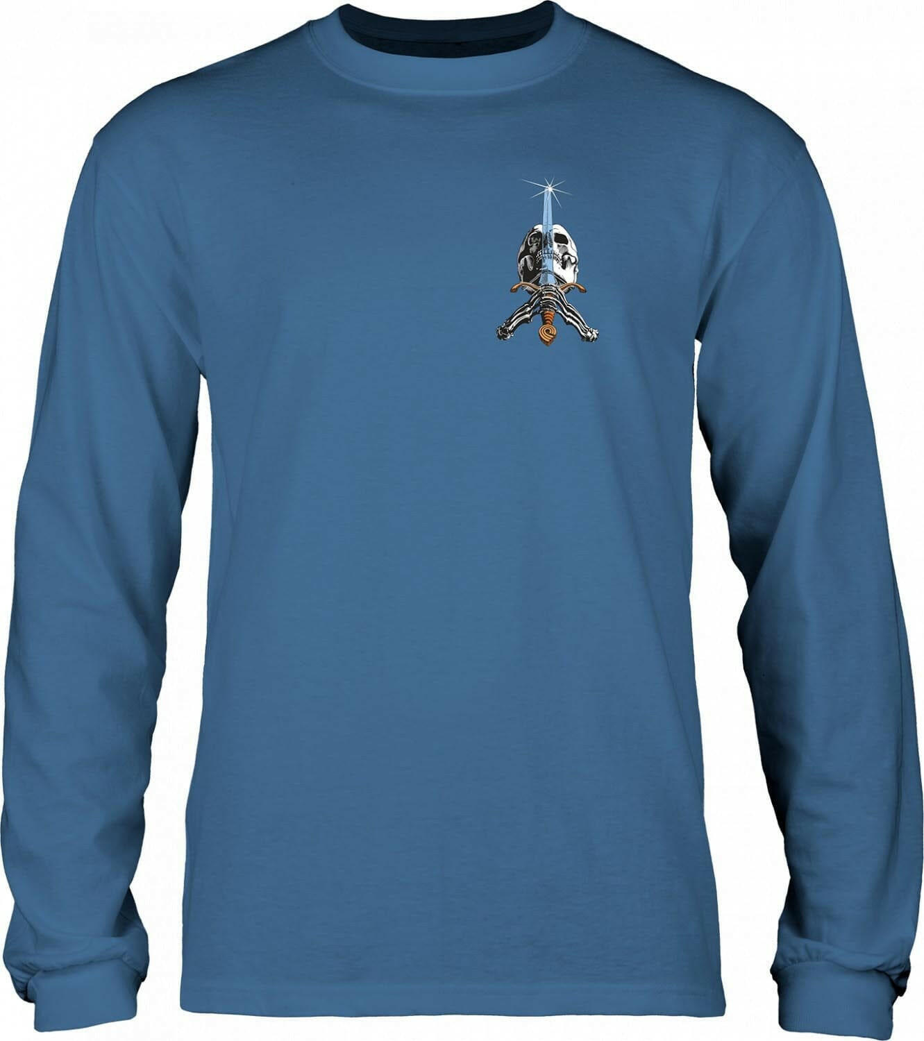 Powell Peralta - Skull & Sword L/S Tee Slate Blue.