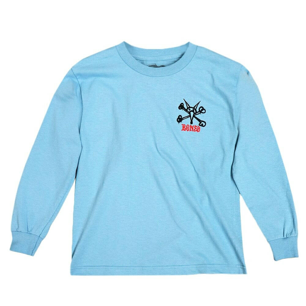 Powell Peralta - Vato Rat Youth L/S Tee Carolina Blue.