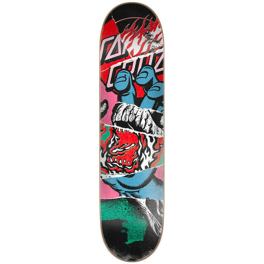 Santa Cruz - Hand Misprint Everslick 7.75" Skateboard Deck.