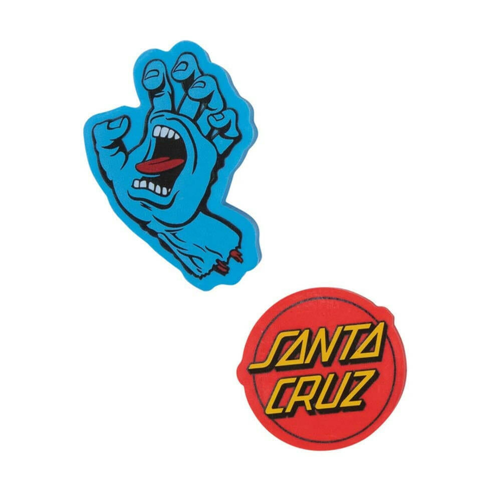 Santa Cruz - Screaming Hand Eraser 2 Pack.