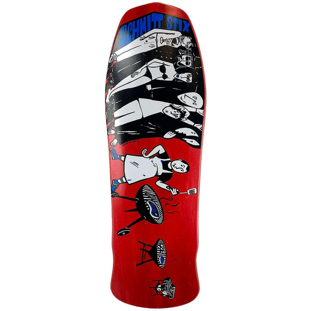 Schmitt Stix - Joe Lopes BBQ 10.125 Reissue Skateboard Deck.