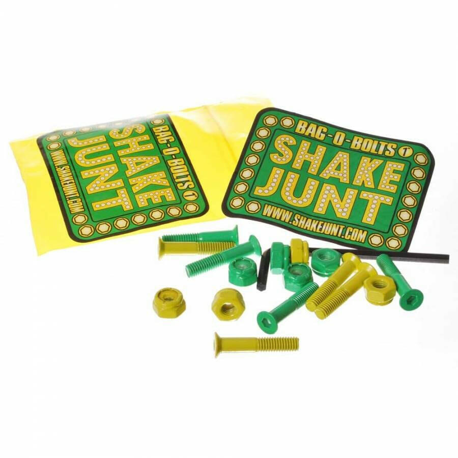 Shake Junt - Bag 'O' Bolts 7/8" Green & Yellow Allen Bolts.