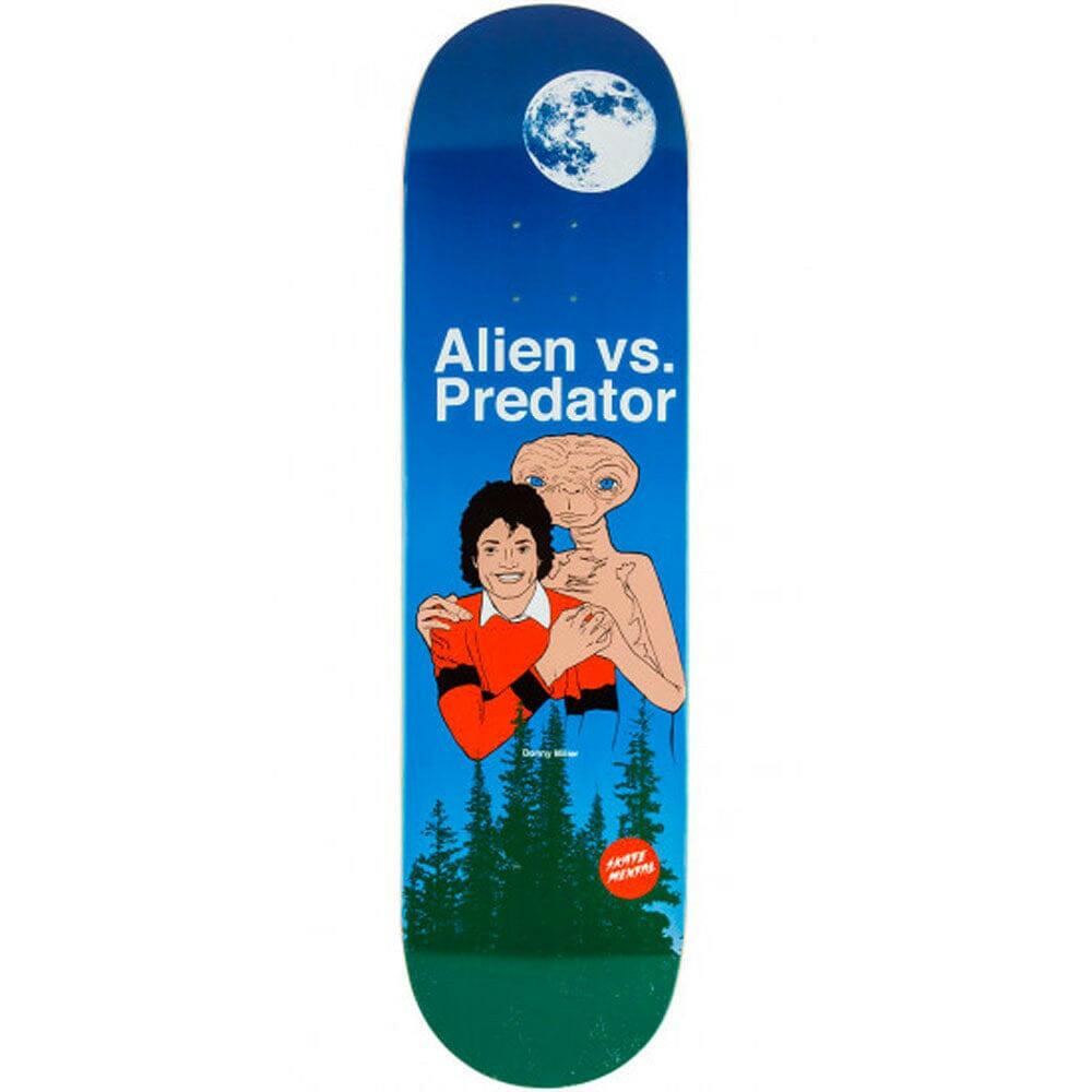 Skate Mental - Alien Vs Predator Night 8.4 Skateboard Deck.