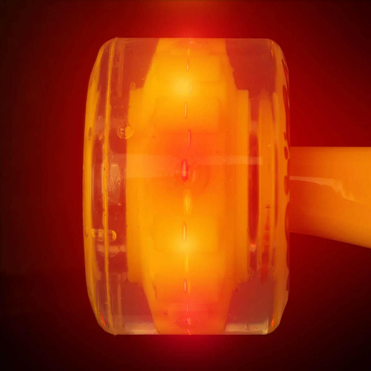 Slime Balls - Light Ups w/Red and Yellow LED OG Slime 60MM 78A Skateboard Wheels.