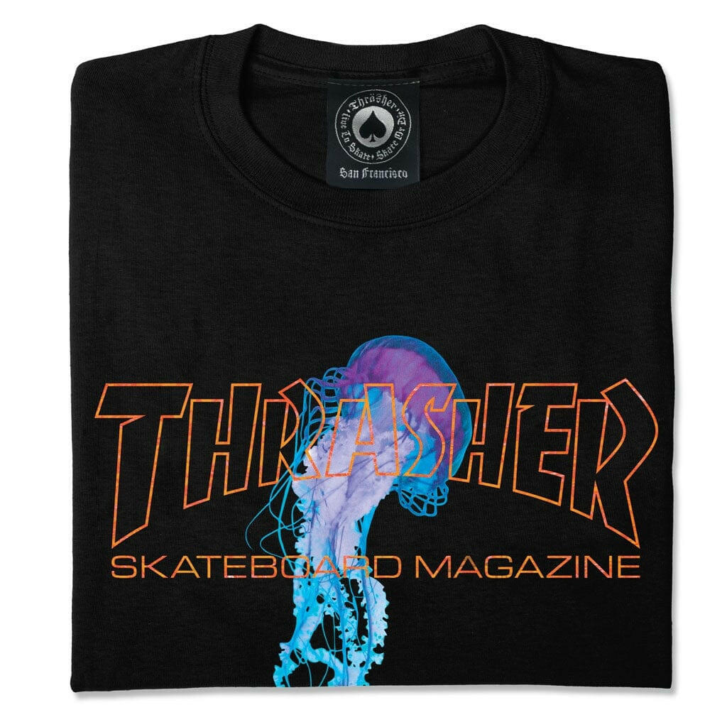 Thrasher - Atlantic Drift Tee Black/Orange.