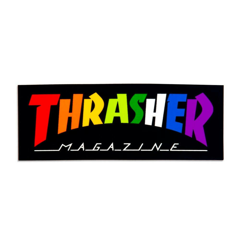Thrasher - Rainbow Sticker 4" Sticker.