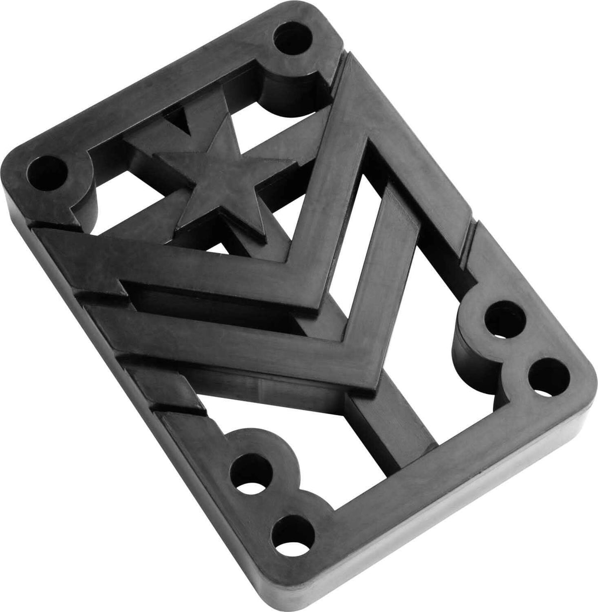 Mini Logo - Rigid .50 Riser Pads Black.