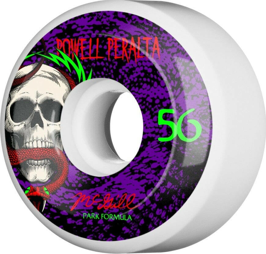 Powell Peralta - McGill Skull & Snake 56MM 83B PF Skateboard Wheels.