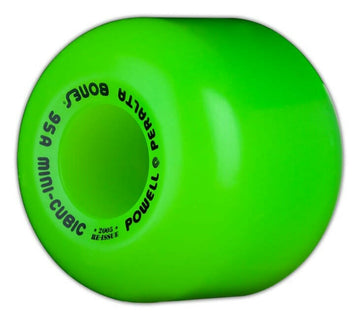 Powell Peralta - Mini Cubic Green 64MM 95A Skateboard Wheels.