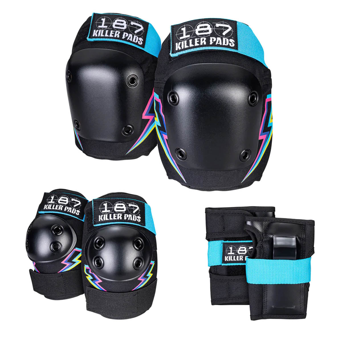 187 Junior Six Pack Pad Set Electric Bolt