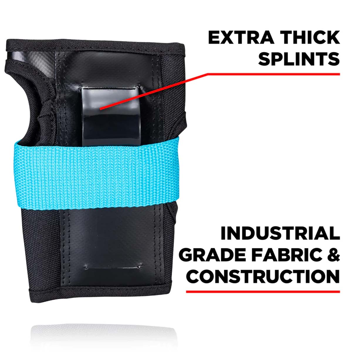 187 Junior Six Pack Pad Set Electric Bolt Wrist Pads