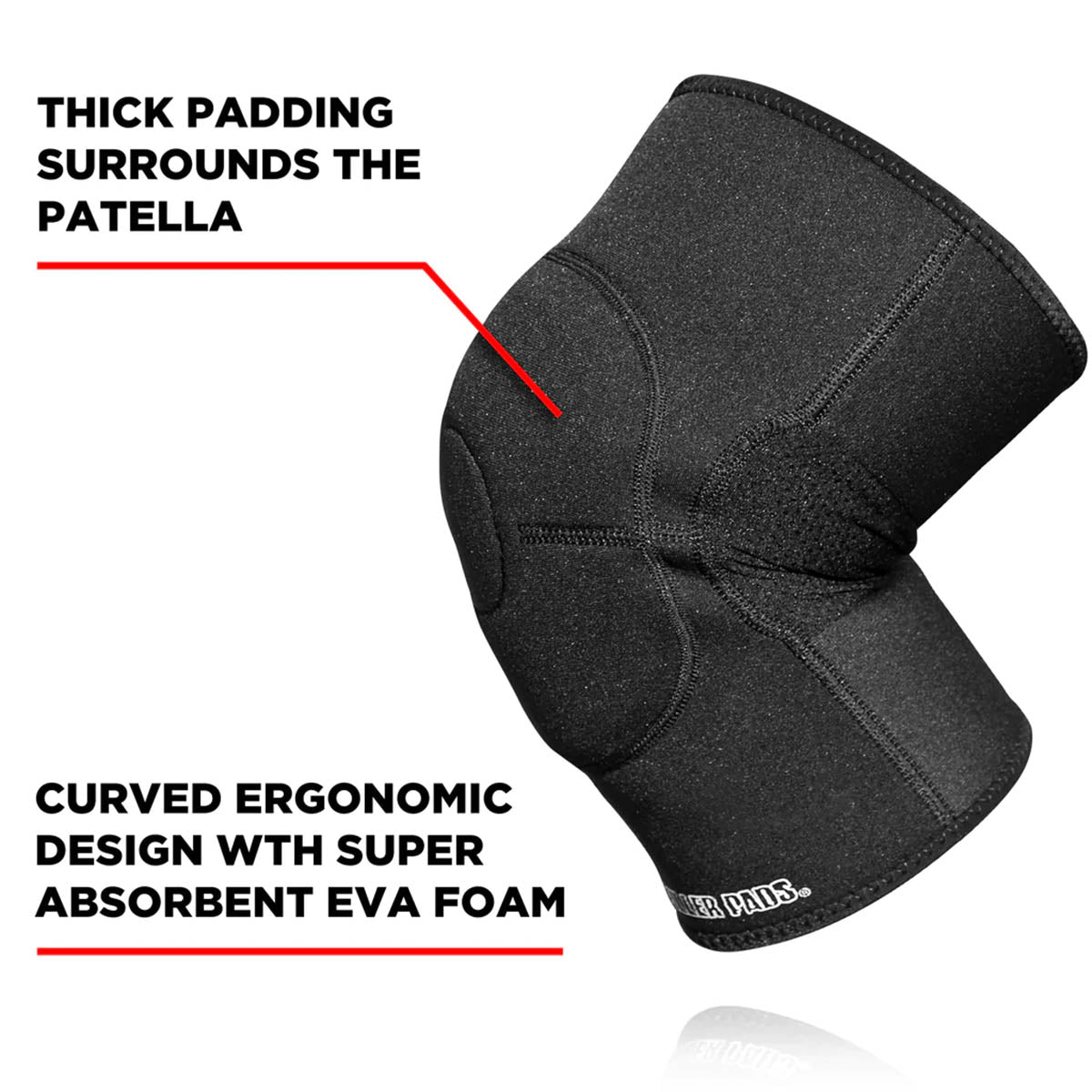 187 Knee Gasket Black Details