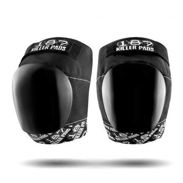 187 - Fly Knee Pad Black/White Strap.
