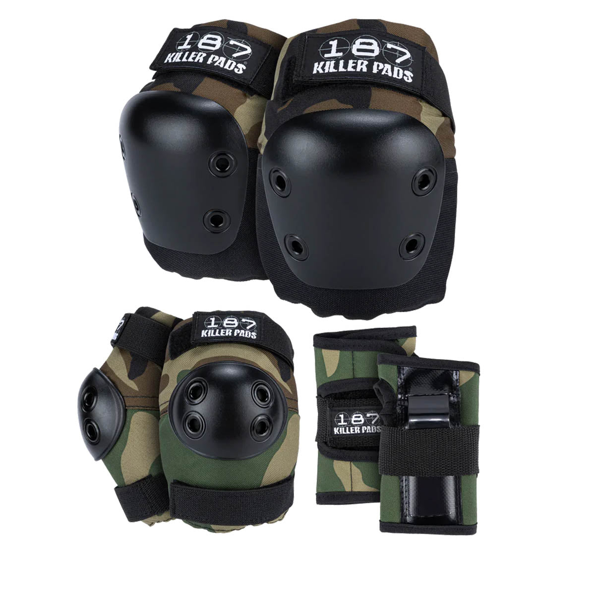 187 Killer Pads Six Pack Junior Camo