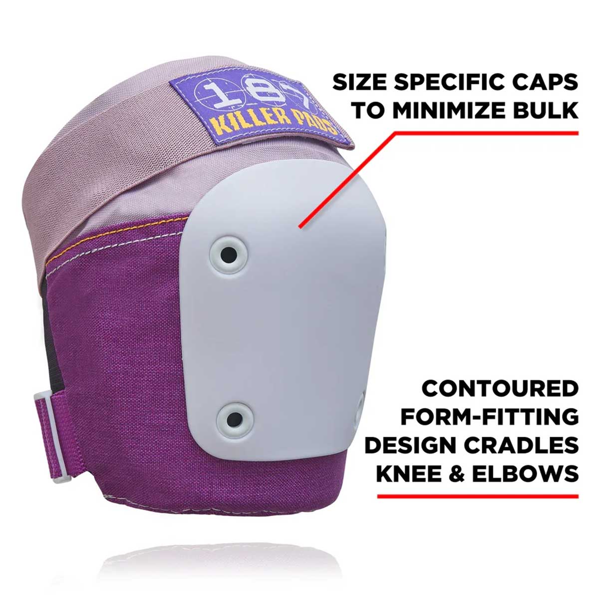 187 Junior Six Pack Pad Set Purple Knee