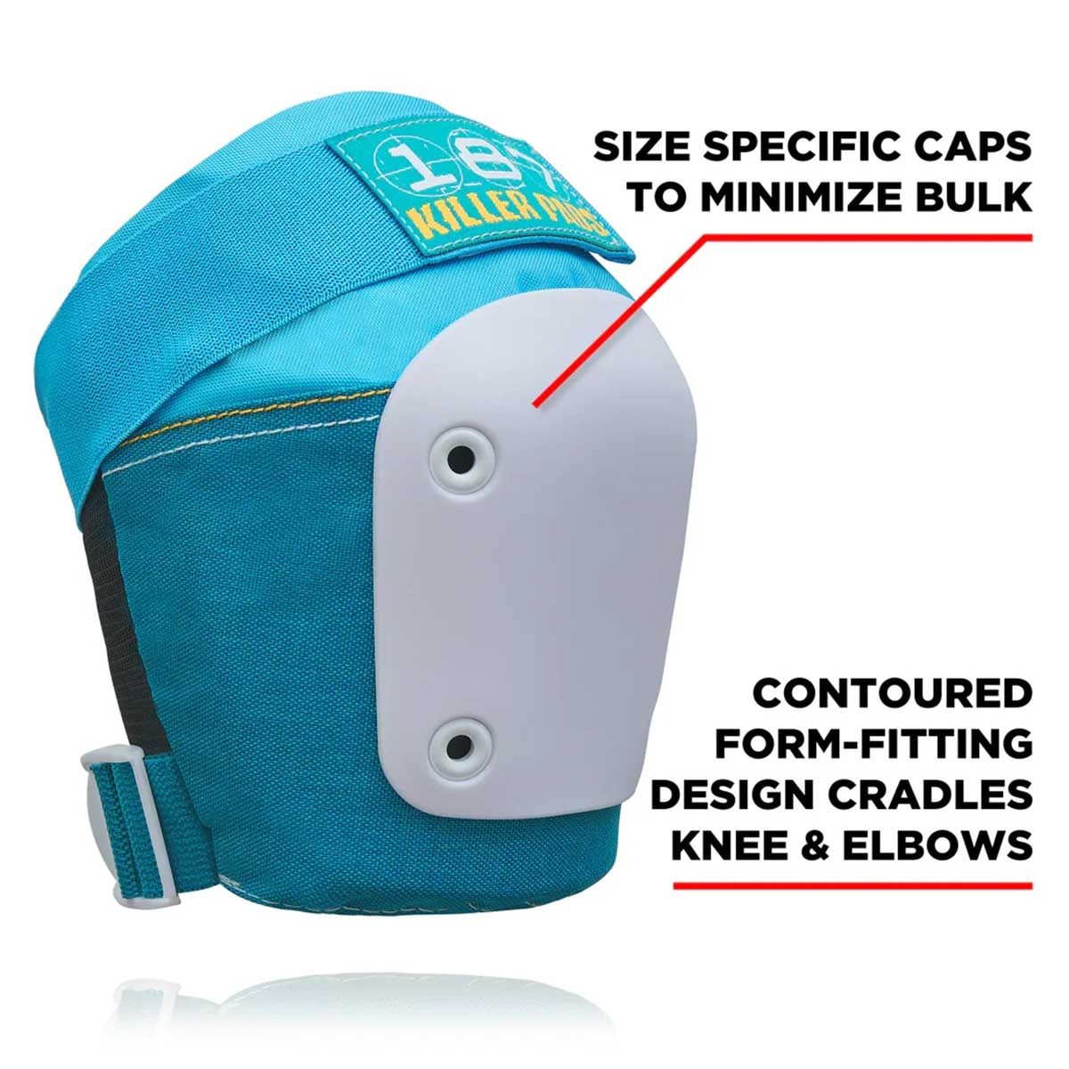 187 Junior Six Pack Pad Set Teal Knee