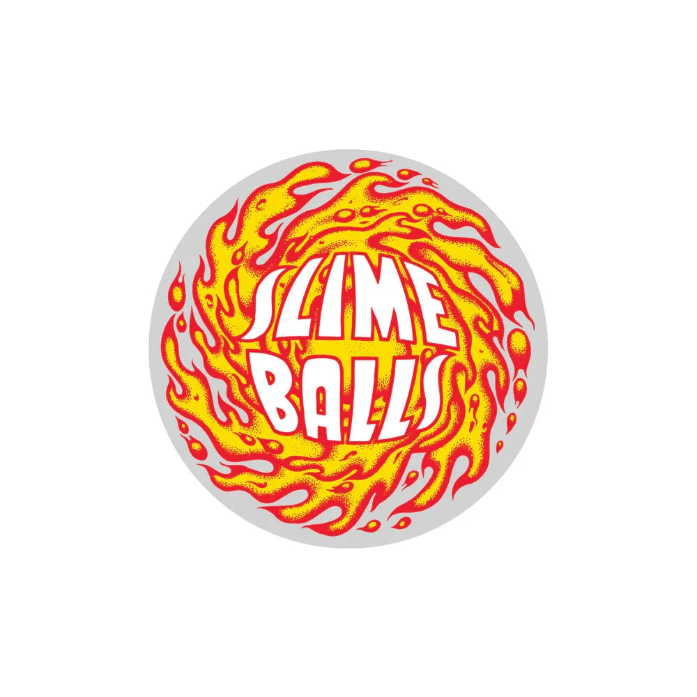 Slime Balls - Logo Flame 3.5" Sticker.
