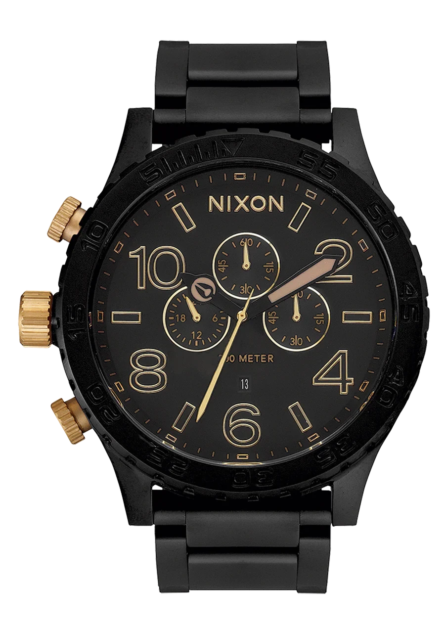 Nixon - 51-30 Chrono Watch Matte Black/Gold.