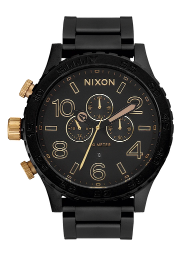 Nixon - 51-30 Chrono Watch Matte Black/Gold.