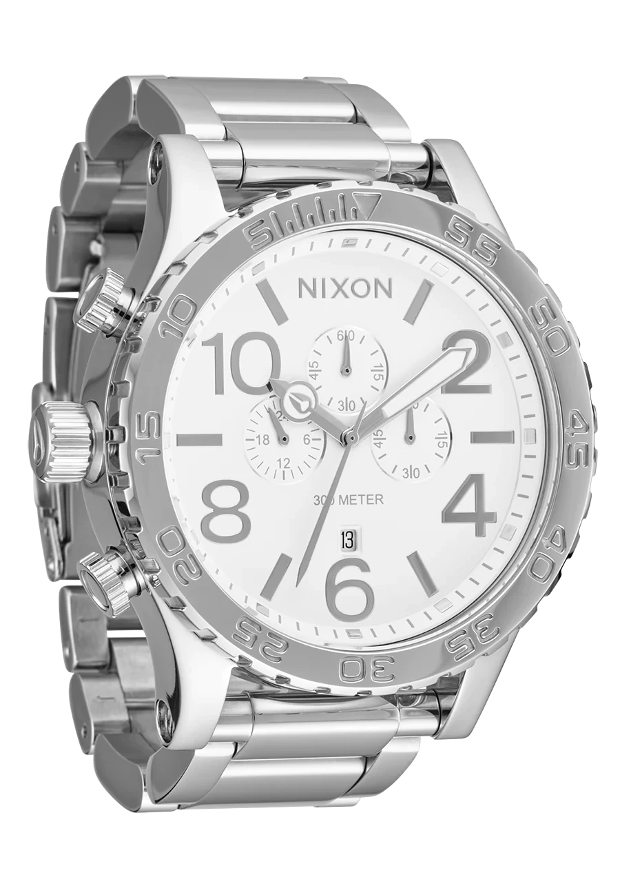 Nixon - 51-30 Chrono Watch High Polish/White.