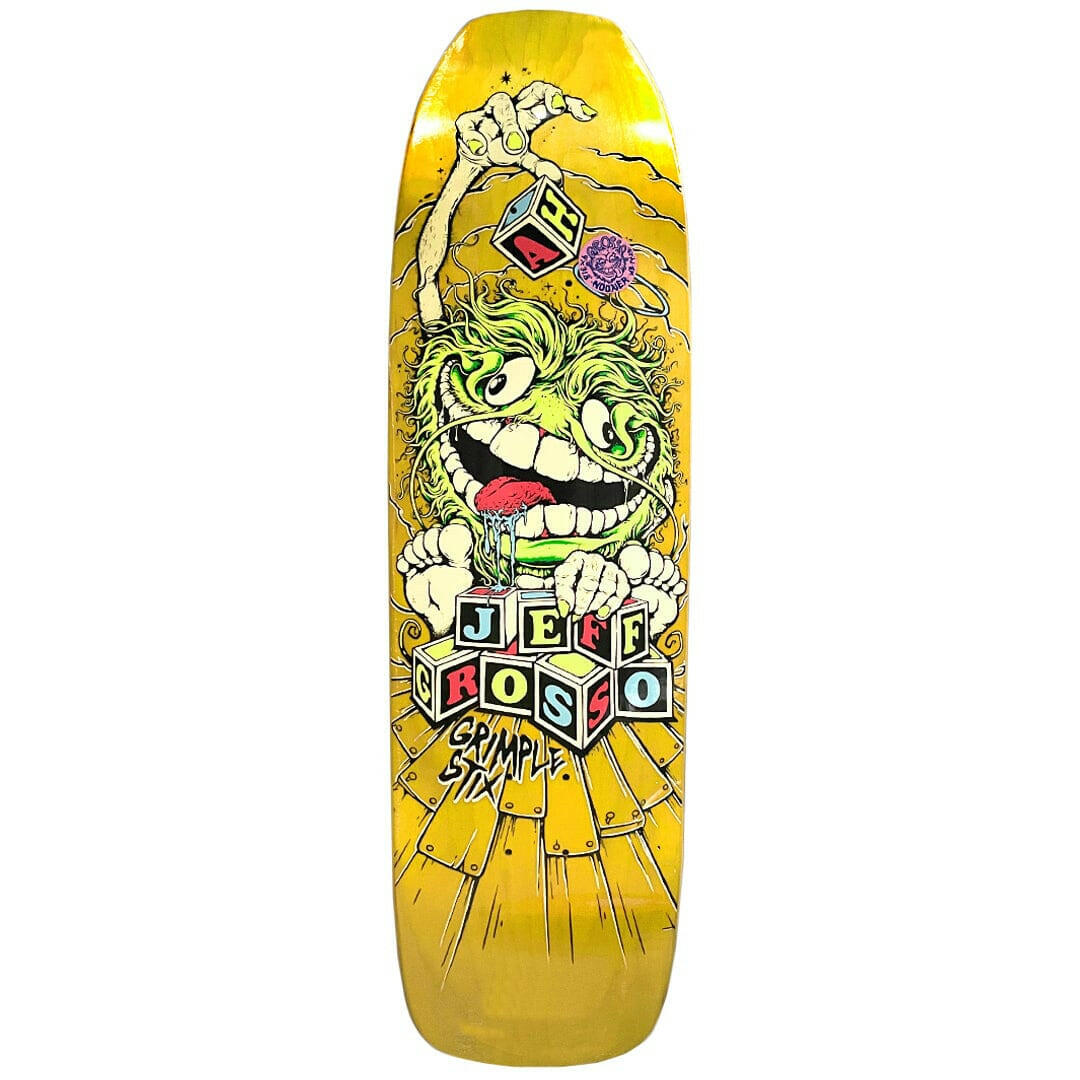 Anti Hero - Jeff Grosso Grimplestix Guest 9.0 Skateboard Deck 