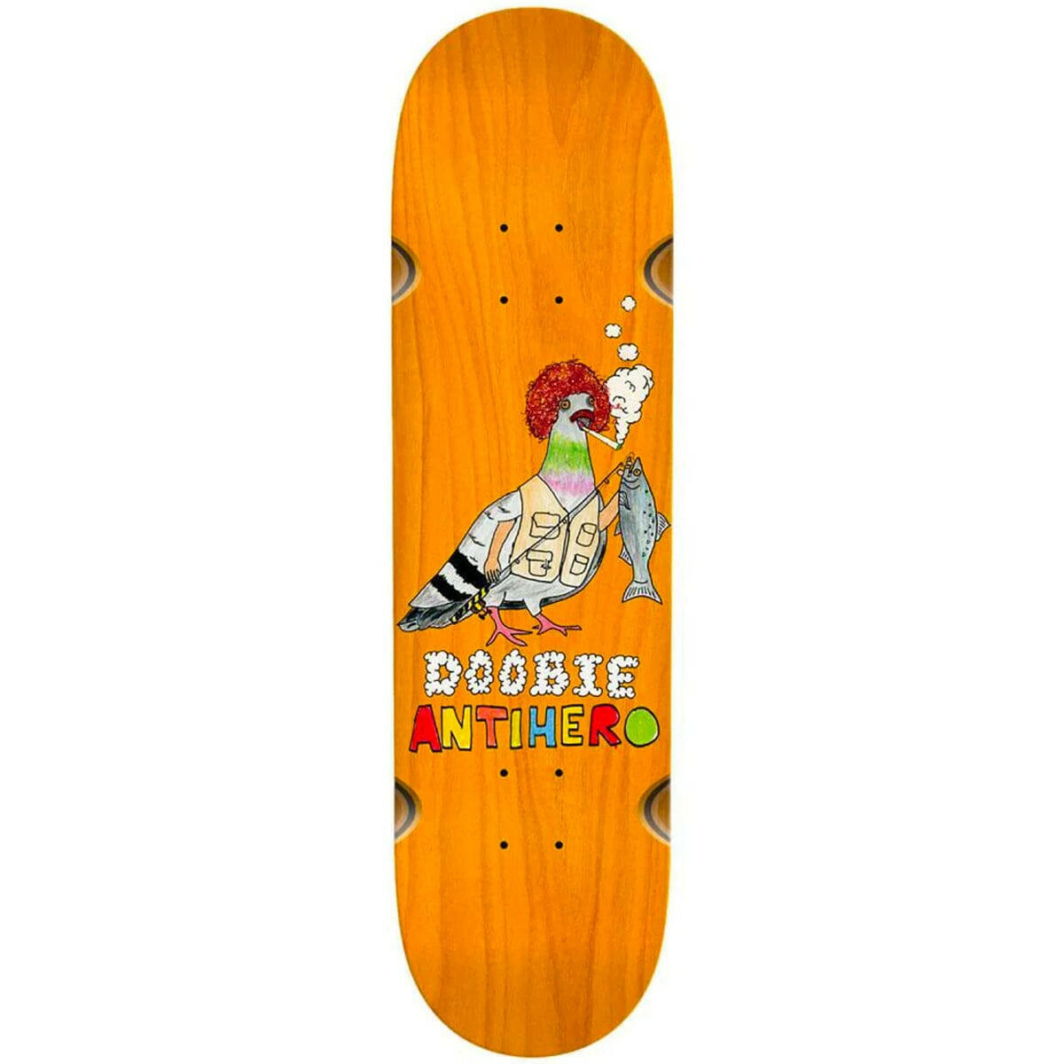 Anti Hero - Victor 'Doobie' Pellegrin Pigeon Vision 8.75 Skateboard Deck.