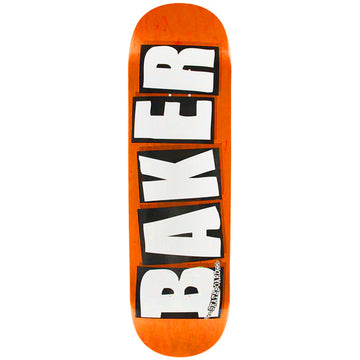 Baker Brand Logo Orange B2 8.25 Skateboard Deck