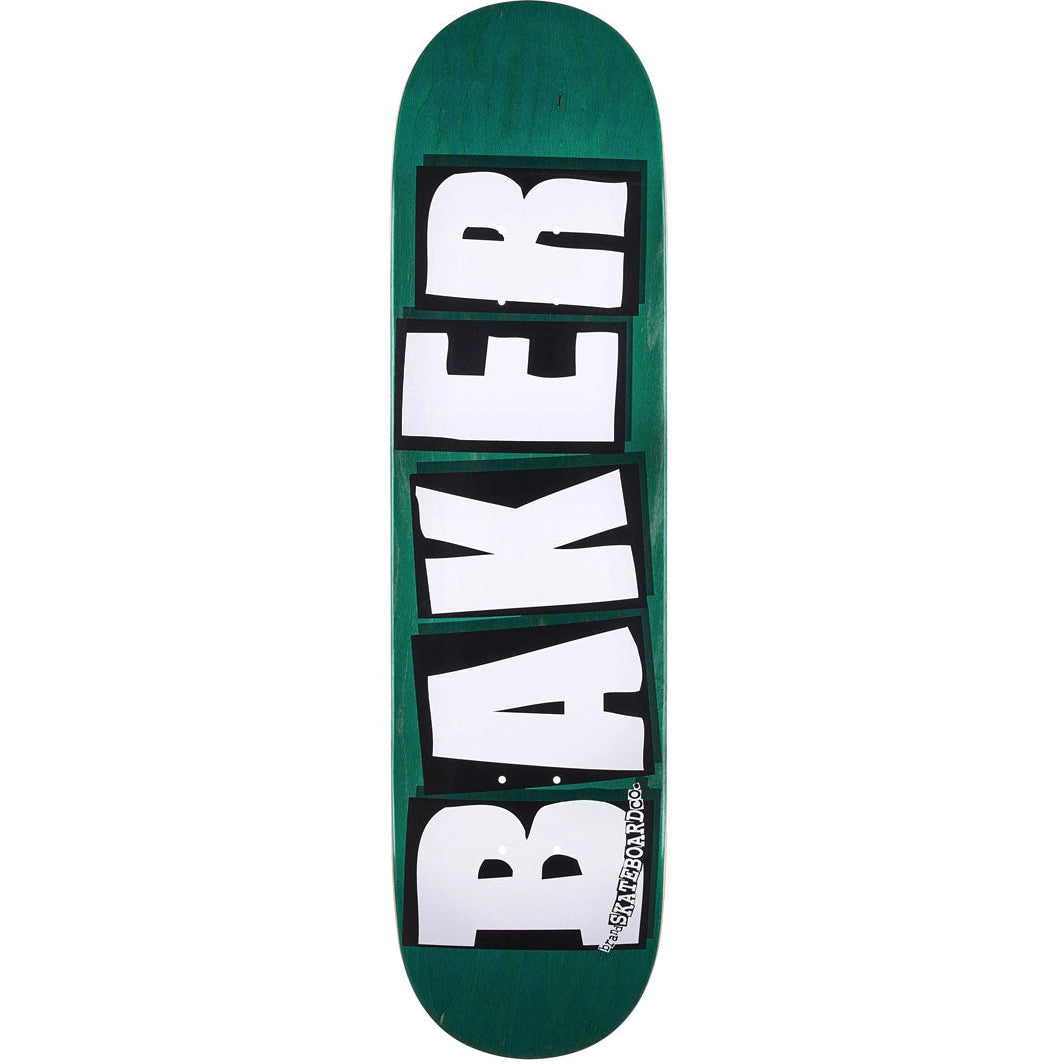Baker Brand Logo Veneers Dark Teal B2 Skateboard Deck