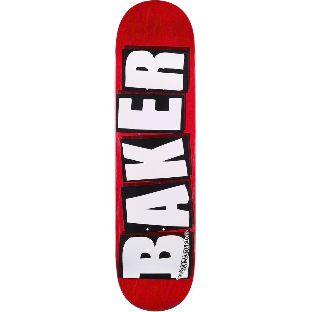 Baker Brand Logo Veneers Red B2 8.5 Skateboard Deck